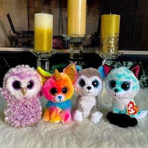 Cuteness Overload for a gift idea! 4 Beanie Boos! Prices to sell!